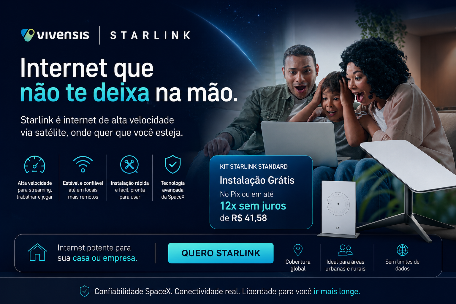 Internet Starlink - Vivensis